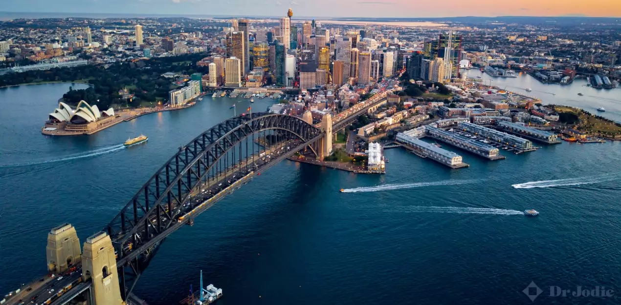 Sydney city skyline, used as a background for executive coaching content.