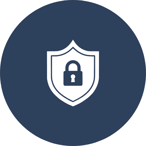 lock with shield outline