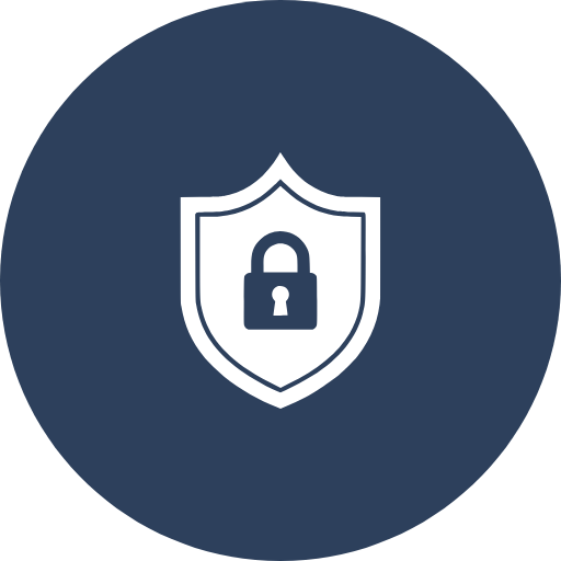 lock with shield outline