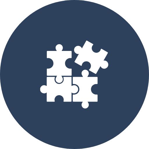 connected puzzle pieces