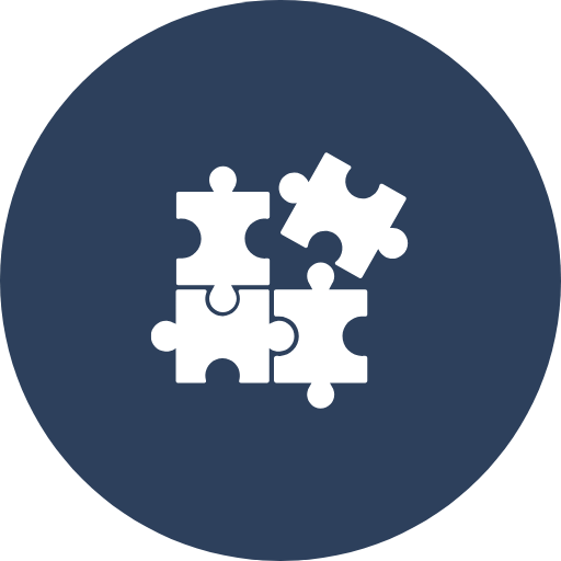 connected puzzle pieces